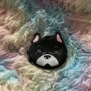 Boxer change purse with key chain